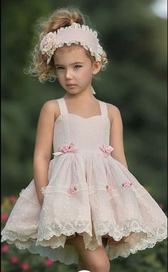 Dollcake Gosh Golly Pink Dress Lace Girls + Headband Birthday Party Pink Dresses For Girls, Dresses For Girls Kids, 8 Birthday, Baby Frock Pattern, Frock Patterns, Girls Headband, Kids Fashion Trends, Girl Dress Patterns, Garden Party Dress