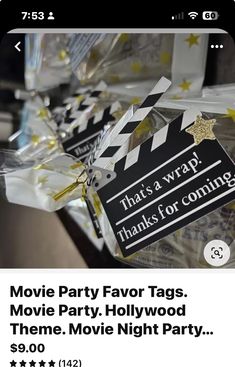 the movie party favors are on sale for $ 3