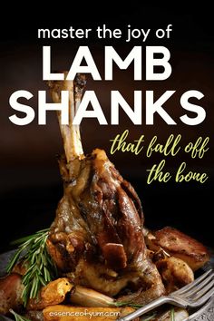 the cover of master the joy of lamb shanks that fall off the bone book