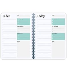 PRICES MAY VARY. Day Planner Notebook：Robust and easy to read, this goal planner notebook lets you decide what’s important today and tomorrow, and your top priorities! So, try it out now and enjoy the sense of achievement that comes from seeing your check list completed each day! THICK PREMIUM PAPER: Each notebook contains thick white paper sheets makes writing easily and smoothly, ink-resistant. Goals And Habits, Weekly Planner Book, Today Planner, Weekly Planner Print, Weekly Planner Notepad, To Do List Notebook, To Do Planner, Planner To Do List, List Notebook