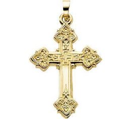 14 Karat Yellow Gold Hollow Design Cross Gold Pendants For Men, Cross Wallpaper, Gold Cross Pendant, Diamond Brooch, Hollow Design, Cross Jewelry, Gold Cross, Religious Jewelry, Gems Jewelry