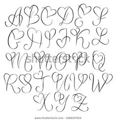 the letters and numbers are drawn with black ink on white paper, handwritten in cursive writing