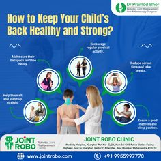 Help your child develop good posture by teaching them to sit up straight with lumbar support and stand with shoulders back. Ensure their backpack is no more than 10% of their body weight, encourage 60 minutes of daily activity, and limit screen time. Provide a supportive mattress and teach proper sleeping positions. These tips will help ensure a healthy, pain-free back for life.  To book an appointment, Contact 📞+91 9955997770 👍Give this post a like and share it with your peers ✅Don't forget to follow Joint Robo 🔔Turn on the post notifications and get notified about our latest post. Limit Screen Time, Sit Up Straight, Swollen Knee, Limiting Screen Time, Knee Replacement Surgery, Light Activities, Daily Activity, Knee Replacement, Navi Mumbai