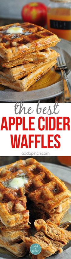 the best apple cider waffles