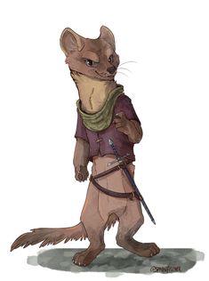 Pine Marten, Woodland Animal Art, Cute Ferrets, Game Illustration, Fantasy Images, Simple Cartoon, Cute Creatures