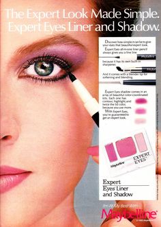 makeup 80s 1985 eye maybelline eyeshadow ads beauty 1980s vintage retro pink shadow looks flickr article fashion authentic get trends 80s Eye Makeup, 80s Makeup Looks, 1980s Makeup, Vintage Makeup Ads, 80s Makeup, Beauty Advertising, Makeup Ads