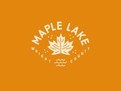 maple lake logo on an orange background