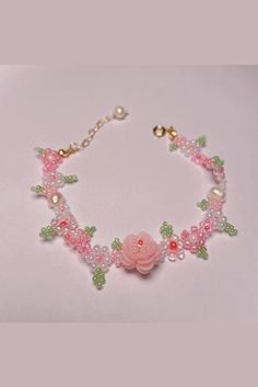 Jewelry Accessories Ideas, India Jewelry, A Bracelet, Diy Crafts Jewelry, Seed Bead Bracelets, Fantasy Jewelry, Flower Bracelet, Girly Jewelry