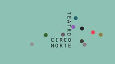 an image of the words ciro north on a green background with colorful polka dots