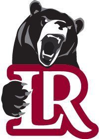 a bear with its mouth open and the letter r on it