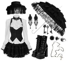 Teenage Vampire Outfit, Gothic Cute Aesthetic, Causal Vampire Outfit, Goth Must Haves, Dark Vampire Outfits, Babydoll Goth Outfit, Goth Ideas Outfit, Vampire Outfit Inspiration, Vampire Outfit Casual