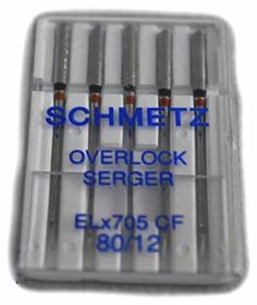 six different types of screwdrivers in a plastic case with the words schmettz overlocker