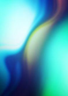 blurry image of blue, green and yellow colors