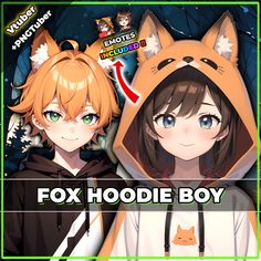 Live2d Premade Orange Fox Hoodie Boy Vtuber Model for Vtube Studio  😄 Introducing "Orange Fox" the streaming maven wrapped in an orange fox hoodie with floppy ears. At the helm is Hayden, a seasoned gamer and content creator who carved a niche in the virtual realm. With an infectious passion for gaming and a touch of fox-inspired whimsy, He invites viewers into an immersive world of interactive fun. 🤩 Want a quality V-Tuber at an affordable price? This Orange Fox Hoodie Boy Vtuber is exactly w Hoodie Boy, Vtuber Model, Fox Hoodie, Fox Boy, Orange Fox, Floppy Ears, Boys Hoodies, Content Creator, Drawing And Illustration