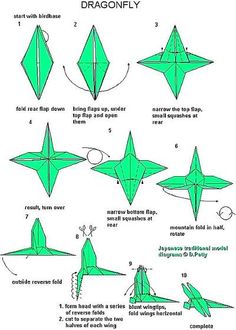 how to make an origami dragon from paper - step by step instructions for