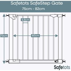 the safety gates are measurements for each gate