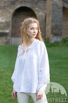 Medieval Clothing Shirts & Tops, Medieval Shirts Women, Linen Viking Shirt, Linen Women Shirt Fantasylinen, Medieval Clothing Women, Medieval Shirt, Shirt With Embroidery, Costume Armour, Poet Shirt