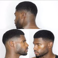 Bald Drop Fade, Buzz Cut Black Man, Short Hair Men Fade, Drop Fade Haircut Black Men, Black Man Haircut, Black Fade Haircut, Black Hair Fade, Black Man Haircut Fade, Waves Hairstyle Men