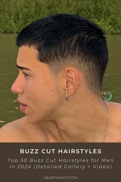 Top 50 Buzz Cut Hairstyles for Men | Best & Cool Men's Short Hair Trends For 2024 | Top 50 Buzz Cut Hairstyles for Men in 2024 (Detailed Gallery + Video) Buzzcut Straight Hair, Long Buzzcut Men Fade, Men’s Faded Buzz, Teen Buzz Cut, Men’s Buzz Cut 2024, Buzzcuts Mens, Mens Buzz Cut Hairstyles, Low Taper Fade Buzz Cut, Medium Buzz Cut