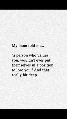 a poem written in black and white with the words'my mom told me '