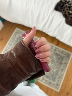 Berry Nails With Chrome, Berry Colored Nails Designs, Raspberry Chrome Nails, Cherry Cola Chrome Nails, Nails With Different Colors On Each Hand, Chrome Cherry Nails, Berry Chrome Nails, Berry Nail Color