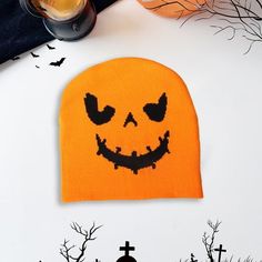 European And American Popular Halloween Party Hats Funny Pumpkin Pattern Knitted Hats Trendy And Personalized Street Style Warm In Fall Of Leaf And Winter Features: Product name: Holiday hat Material: Acrylic Product color: Orange Gross weight:53g/0.12Ib Product size: 22x22x1cm/8.66x8.66x0.39 inch Package size:24x24x1cm9.45x9.45x0.39 inch Description: Pumpkin funny pattern single sided knitted hat, fashionable and versatile for fall of leaf and winter, soft and thick. High end fabric, soft and skin friendly, soft and thick fabric, providing you with warm protection. Loose suitable, comfortable and versatile, stylish and stylish, playful and cute. Make people like it at first glance, with a small face, no big head, good looking and easy to match, warm and versatile. Comfortable and breathab Funny Christmas Hats, Halloween Witch Decorations, Holiday Hats, Funny Pumpkins, Holiday Costumes, Christmas Clearance, Festival Hat, Up Costumes, Party Funny