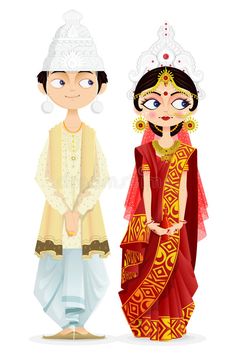 Jodha Jewellery, Bride Cartoon, Wedding Cartoon, Jamini Roy, Wedding Couple Cartoon