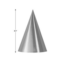 a metal cone is shown with measurements