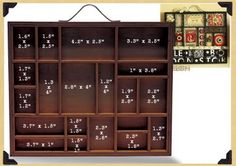 a large wooden book shelf with numbers and times on the front, hanging from a wall