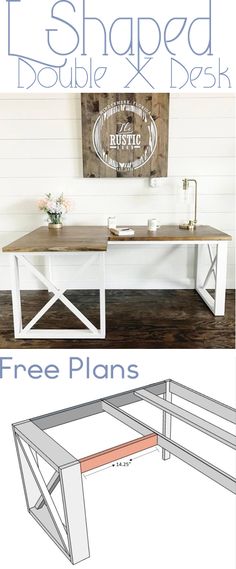 the diy table plans are easy to build and can be used as a desk