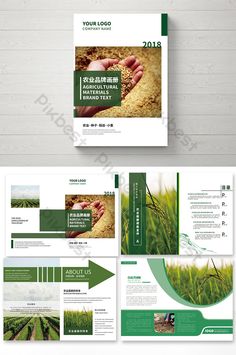 the brochure is designed to look like it has green grass growing on it