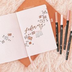 Bullet Journal Ideas for February Bullet Journal Page Ideas, Journal Page Ideas, Bullet Journal Cover