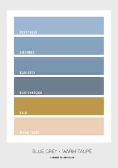 blue grey and warm taupe color palette