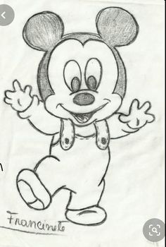 a drawing of mickey mouse from the disney movie