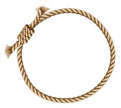 a round rope with two ends is shown in the middle of this image, and has been