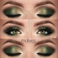 Hazel Green Eyes, Green Smokey Eye, Hazel Eye Makeup, Smokey Eye Makeup Tutorial, Makeup For Hazel Eyes, Smink Inspiration, Best Eyeshadow