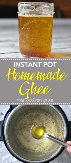 the ingredients for homemade gheee in a pot