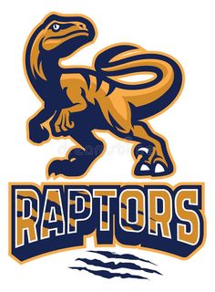 raptors logo on white background with blue and gold colors, in the shape of a t - shirt