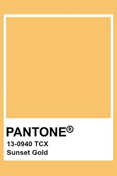 pantone's golden cream color is shown