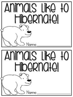 animals like to hibernate and name them in black and white coloring bookmarks