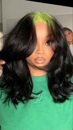 Body Wave Lace Front Wig, Skunk Stripe, Wave Lace Front Wig, Hair Ponytail Styles, Business Hairstyles, Frontal Wig, Hair Inspiration Color