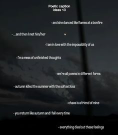 the poem is written in black and white on a dark background with clouds above it