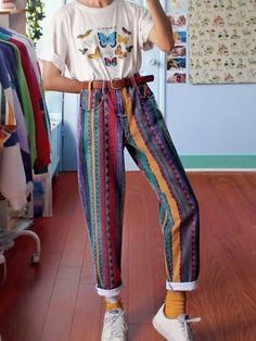 Outfits 90s, Diy Vetement, 90's Fashion, Mode Boho, Pants Women Fashion, 90s Outfit, 90s Retro