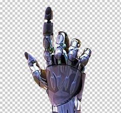 a robotic hand holding something in it's palm, on a transparent background png clipart