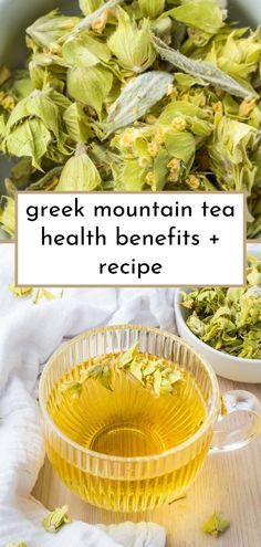 loose leaf greek mountain tea and a mug of greek mountain tea Infused Water Benefits, Greek Mountains, Tea Health Benefits, Infused Water Recipes, Fruit Infused Water, Fruit Infused, Water Recipes, Infused Water, Delicious Fruit