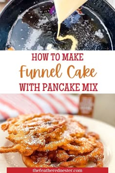 how to make funnel cake with pancake mix