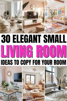 there are many different living room decorating ideas to copy for your room in this post