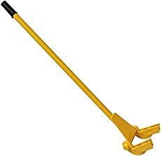 an image of a yellow shovel with handle