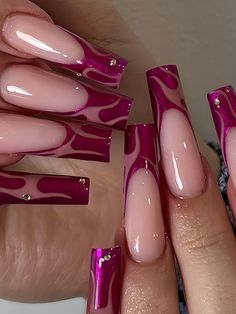 Unghie Nail Art, Nagel Tips, Her Nails, Classy Acrylic Nails, Bling Acrylic Nails, Acrylic Nails Coffin Short, Pink Acrylic Nails, Square Acrylic Nails