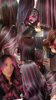 Bright Pink Hair, Dyed Hair Inspiration, Hairstyles For Layered Hair, Hair Tips Video